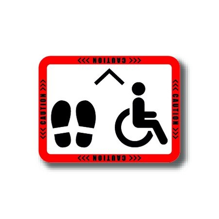 Ergomat 24in x 18in RECTANGLE SIGNS Caution DSV-SIGN 432 #2979 -UEN